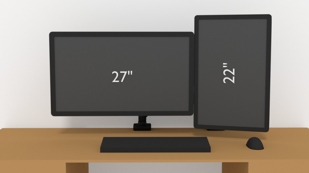 monitor with NB-F80 desk stand preview image 2